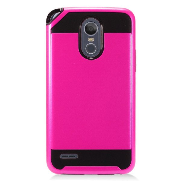 Wholesale LG Stylo 3 Armor Hybrid Case (Hot Pink)